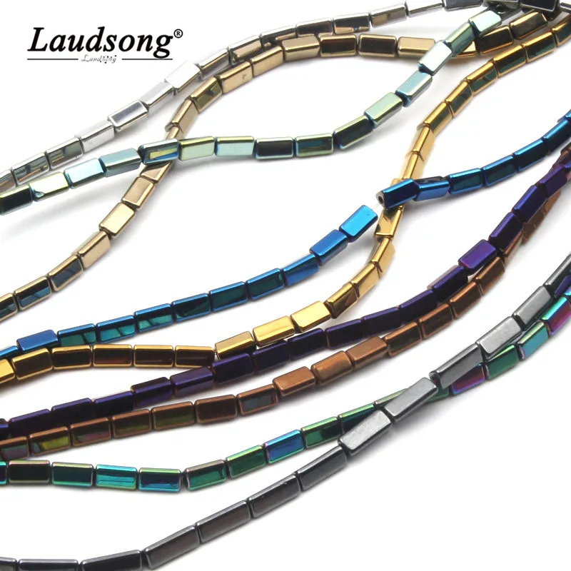 

78PCS 3x5MM High Quality Polygonal Hematite Stone Beads For DIY Bracelet Beading Spacer Fashion Jewelry Making