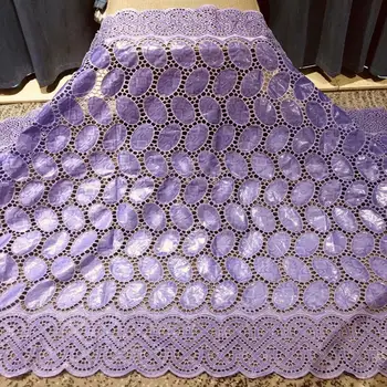 

Beautiful African BAZIN Riche Lace Fabric Blue With Diamond Embroidery Punch Cotton Fabrics 5 Yards For Dress