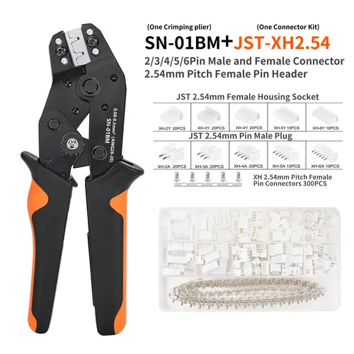SN-01BM Micro Connector Ratchet Crimping Tool Kit Jst PH2.0/XH2.54 Terminals Wire Crimper Plier Set Mini Clamp Tool - Image 4