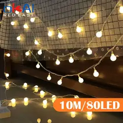 Guirlande féerique LED étanche pour arbre de noël, 3M 6M 10M, pour mariage, décoration intérieure à domicile, alimenté par batterie 