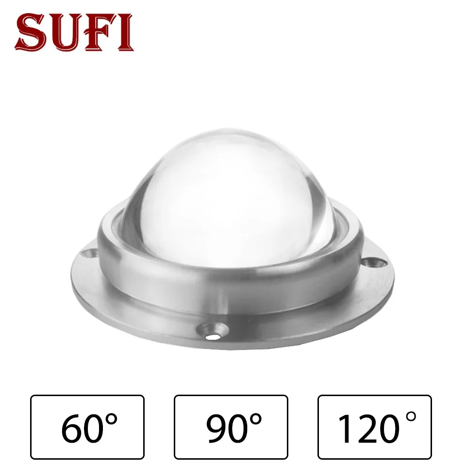67mm LED Lens Optical Glass + Reflector Fixed Bracket Collimator Tools 60 90 120 Degrees for 20W 30W 50W 100W Chip | Инструменты
