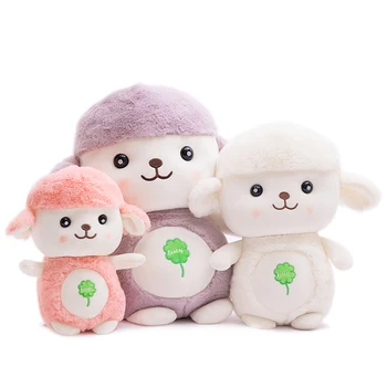 

Cute Cartoon Sheep Soft Stuffed Plush Animals Toys For Children Appease Sleep Doll Kids Room Decoration Ornament Popular Gift