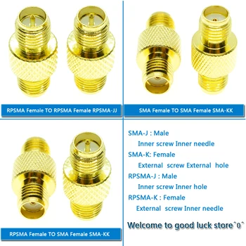 

Splitter Socket Series SMA RP SMA Female to SMA RP SMA Female Extender Disc Connectors Gold Plated Straight Coaxial RF Adapters
