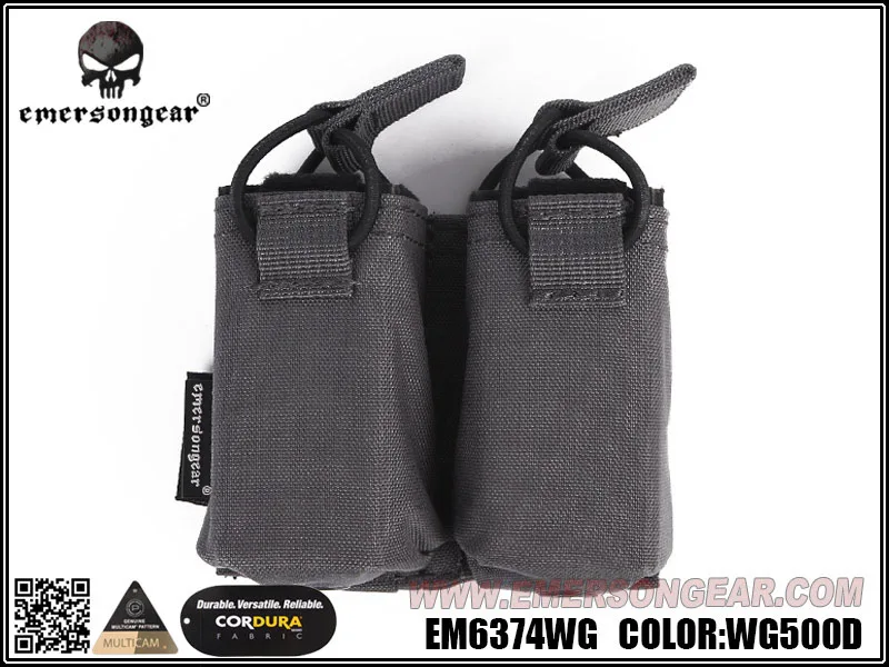 WG Emersongear Emerson двойной подсумок для SS Vest 556 762 подсумок для страйкбола охотничьего подсумок - Цвет: WG