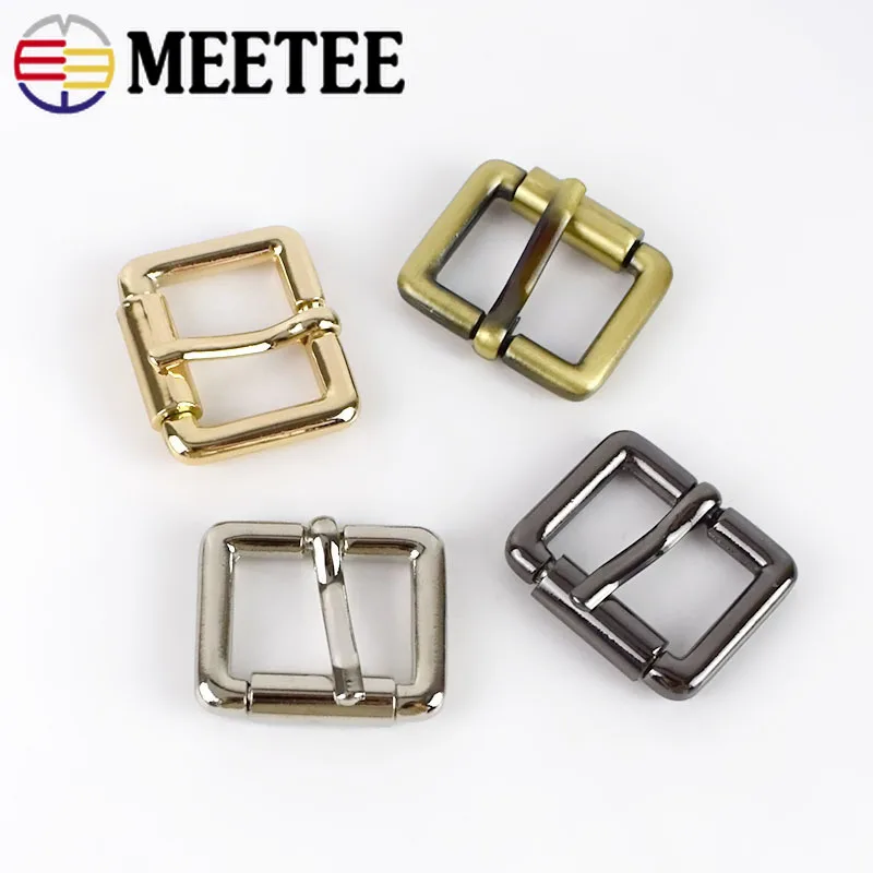 Meetee 20-32 мм квадратная металлическая пряжка для ремня, ремень для рюкзака, роликовая пряжка, аксессуары для кожаных сумок BD307