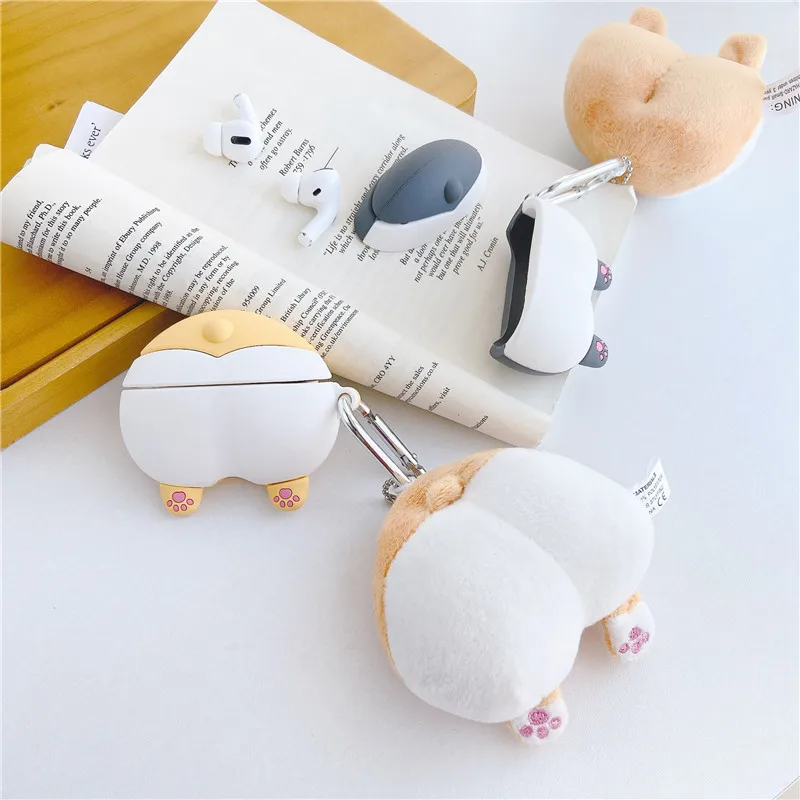 Милый силиконовый чехол Corgi для Apple Airpods Pro наушников Air Pod зарядный футляр мягкий
