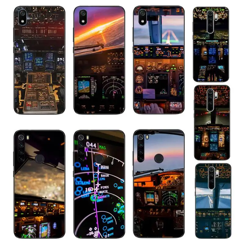 HTXian самолёт 737 800 кабина мягкий чехол для телефона Xiaomi Redmi Note8T 7 9 Pro 5A Redmi4X 6A 6 8 5Plus |