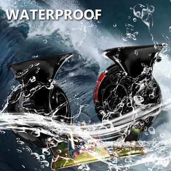 

Universal 12V 24V DC Waterproof Snail Air Motorcycle Horn Extreme Loud 350dB for Truck Motorbike Boat Cars Accessories 2pcs