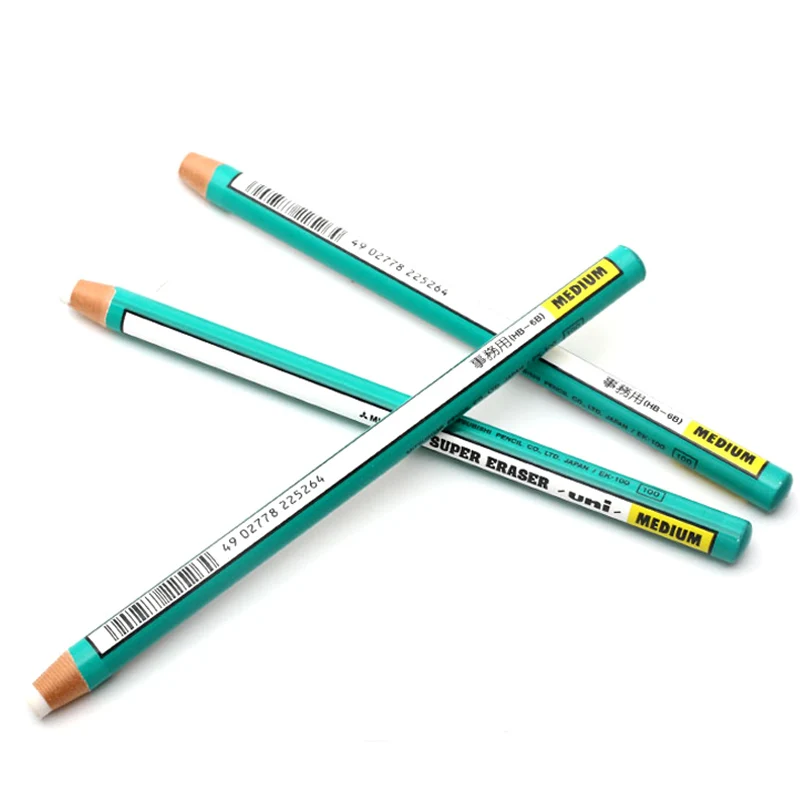 3 pz/lotto Mitsubishi Uni Tipo di Matita Eraser Super Eraser Medio Ek-100 Scuola e Forniture Per Ufficio - immagine 3