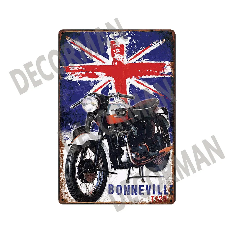 [Mike86] BSA US Car Triump японский мотор металлический знак потертый шик ретро настенная художественная табличка для кафе на заказ картина 20*30 см LTA-1697 - Цвет: GLA-5998