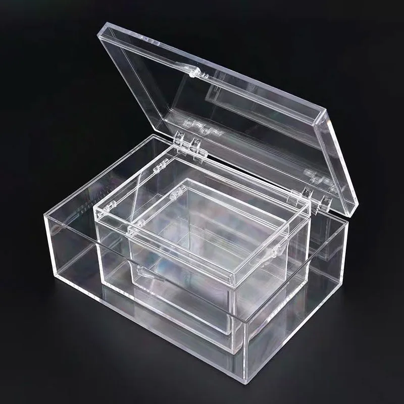 Many Sizes Plastic Box Transparent Small Box Rectangular Insect Shell Specimen Collection Display Box Desktop Storage Box