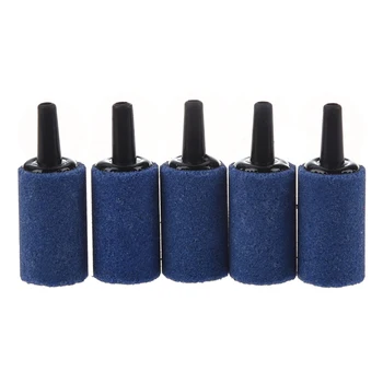

SODIAL(R) 5 Pcs Cylinder Bubble Air Stones Blue For Aquarium Fish Tank