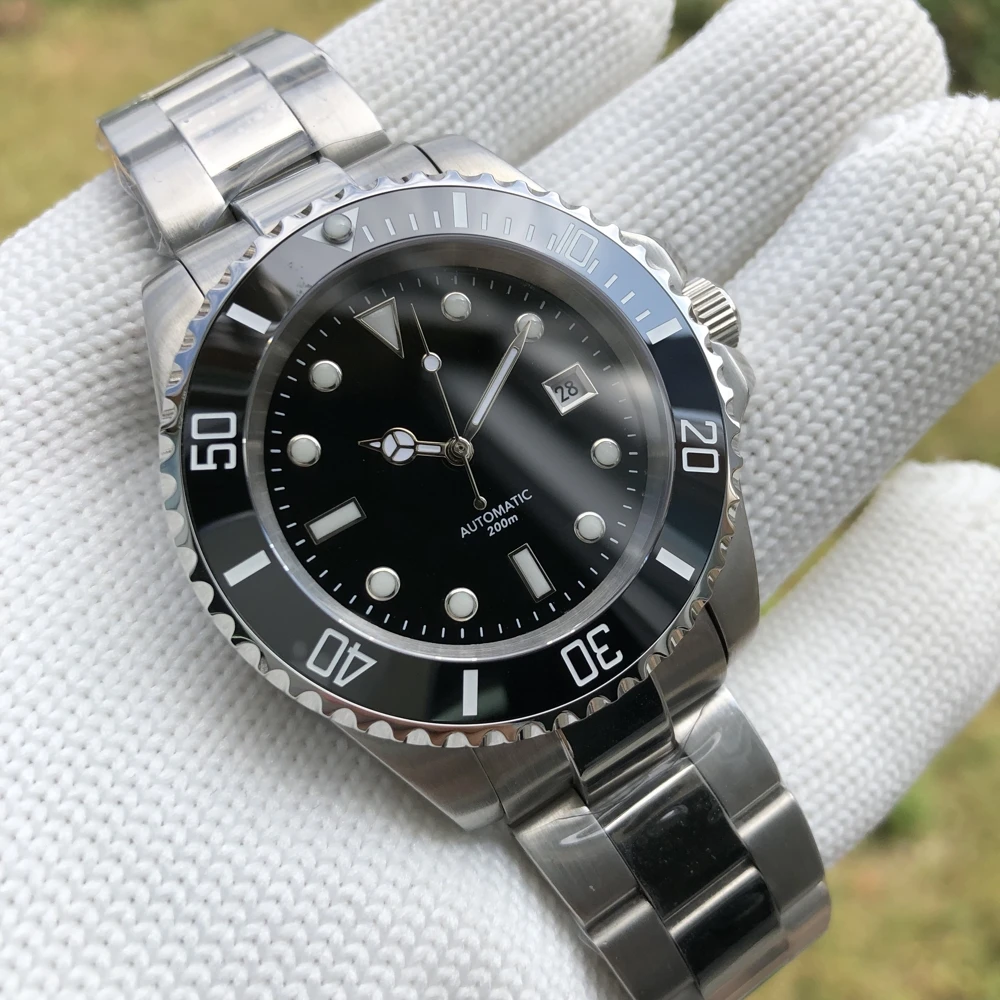 Стальные погружные 1987p часы 200 м механические мужские японские 8215 автоматические