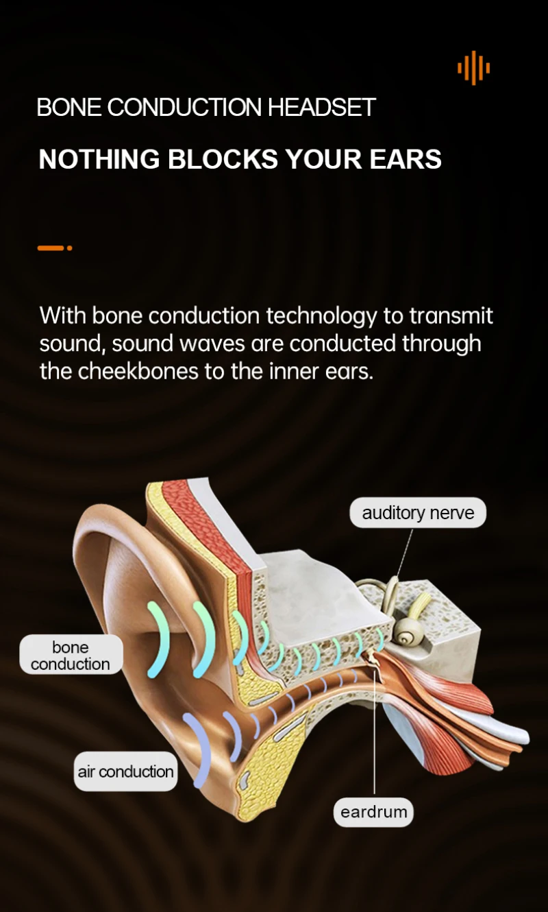 2020 Bone Conduction Headphones Bluetooth V5 0 Wireless Sports Earphone Headset Stereo Hands free With Microphone For Running