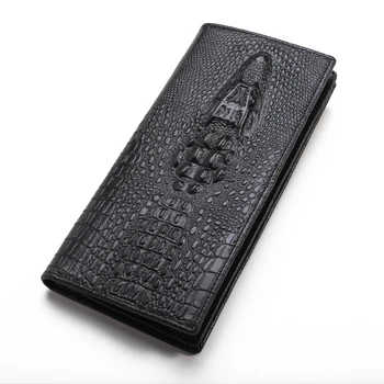 

Wallet Male Fashion Personality Dermal Crocodile Head Long Purse Wallet Man Wallets Mens Card Holder Carteria Portfel Murse