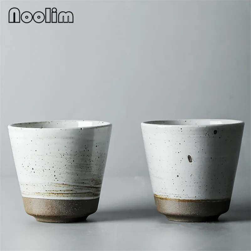 Японская чаша для чая керамическая чашка для чая винтажная чайная чашка кунг-фу чайная посуда контейнер для воды ручной работы пуэр чашки чаши посуда для напитков - Цвет: 2pcs