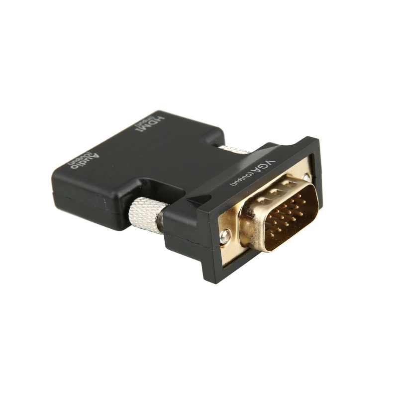 HDMI Femmina a VGA Maschio del Convertitore con 3.5mm Audio Cavo di Sostegno 1080P 720p Uscita Del