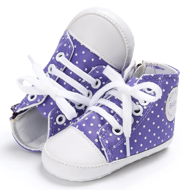 Новые парусиновые классические спортивные кроссовки для новорожденных мальчиков и девочек, обувь для малышей Мягкая Детская подошва