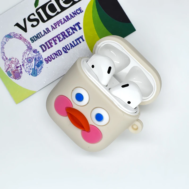 Vsidea мультяшный беспроводной Чехол для наушников для Apple AirPods силиконовый зарядный чехол для наушников Защитный чехол для AirPods - Цвет: 19