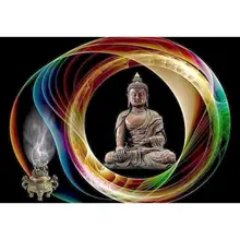 

GATYZTORY 60x75cm Frame Painting By Numbers DIY Gift Buddha Figure Paint By Number Unique Handmade Home Decors Artwork