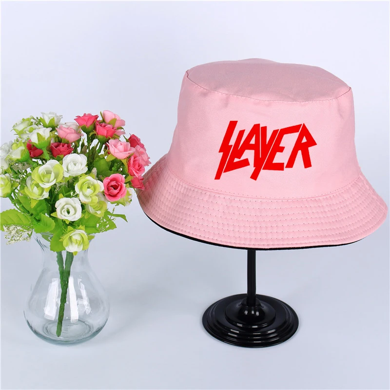 С логотипом Slayer летняя шляпа Женская Мужская Панама, шляпа-Панама Slayer дизайн плоский солнцезащитный козырек рыбалка, рыбак шляпа шляпы с широкими полями