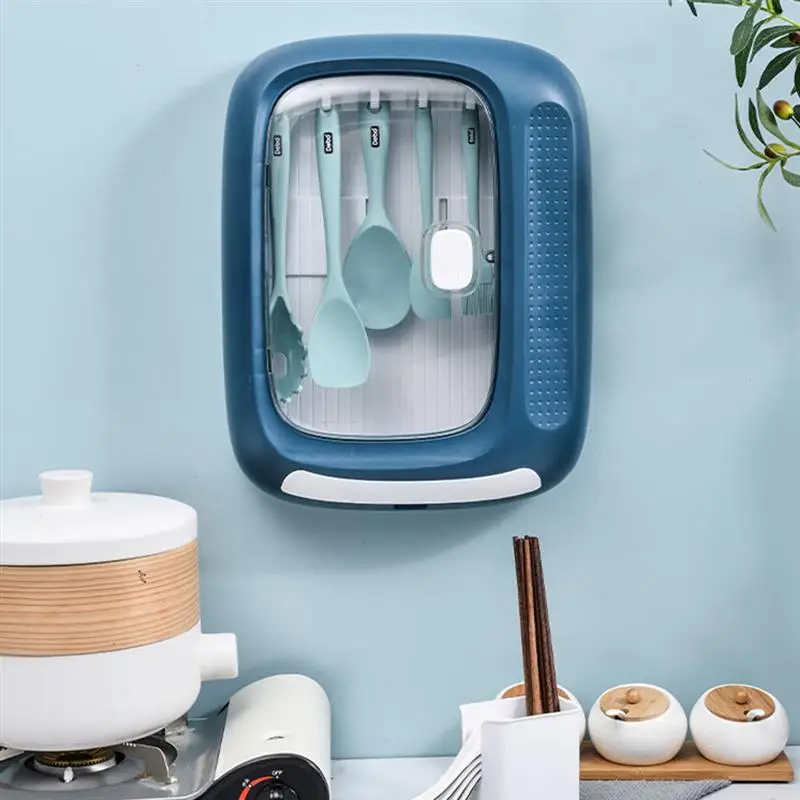 

1pc Storage Rack Wall-mounted Holder Cookware Rack for Kitchen Tableware Spoon Home