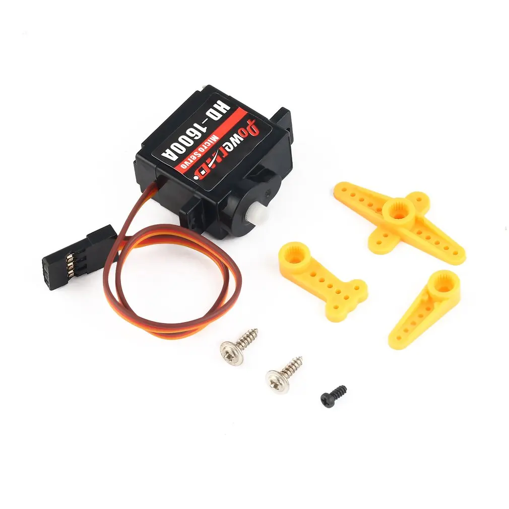 Black 4pcs Power HD 1440A Mini 0.8kg Steering Analog Plastic Gear Servo for RC Car