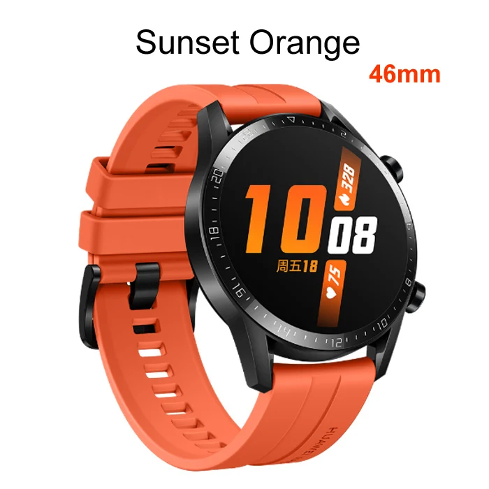 Смарт-часы huawei GT 2, GT2 Kirin A1, Bluetooth, 5,1, 14 дней, батарея, телефонный звонок, частота сердечных сокращений, спортивные часы для воспроизведения музыки, умные часы - Цвет: 46mm Orange