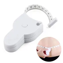 Pinça de gordura corporal portátil tamanho retrátil fita fitness medida medidor de costura régua ferramentas de construção de medição de fita de alfaiate pé