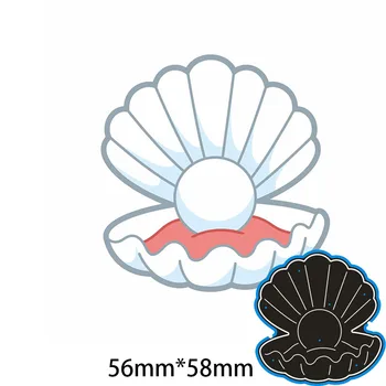 

56*58mm Shell pearl Metal Cutting Dies decoration Scrapbook Embossing Paper Craft Album Card Punch Knife