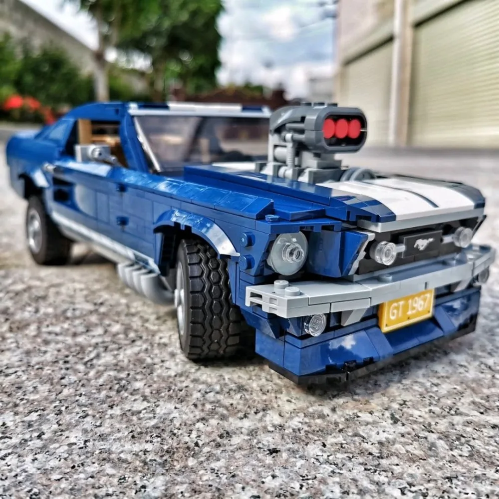 21047 Technic Fords Mustang Creator Expert автомобиль совместим с Iegoset 10265 строительные блоки кирпичи образовательные модели игрушек