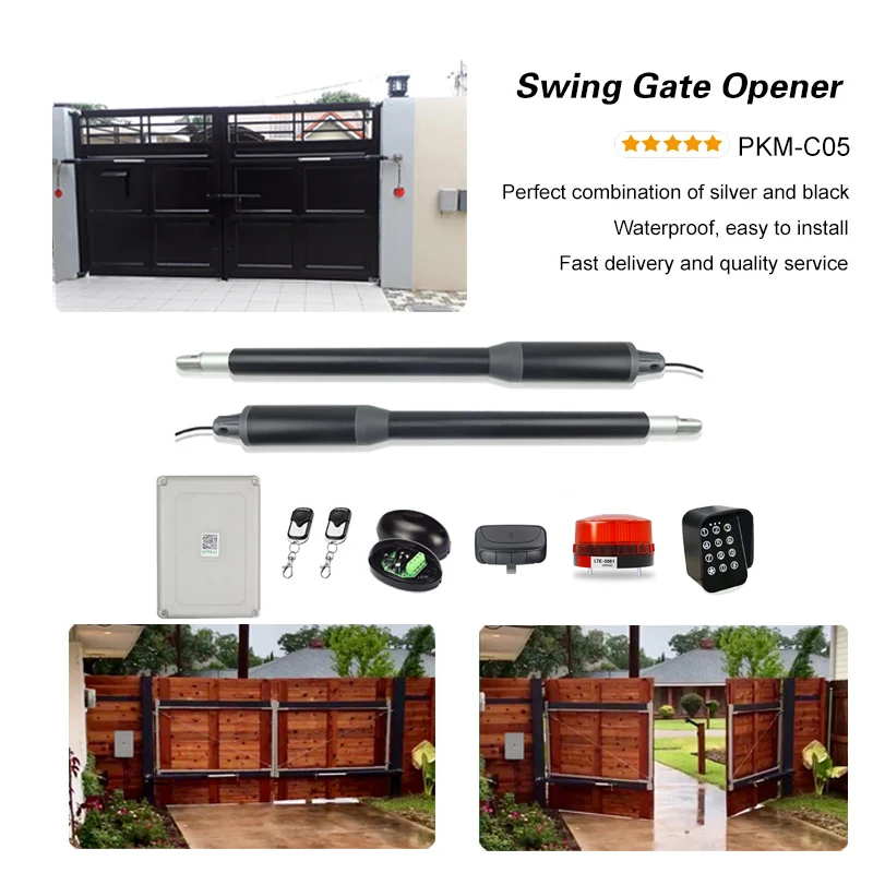 

200KG Automatic door operator swing door pull arm type intelligent motor one key remote door opener