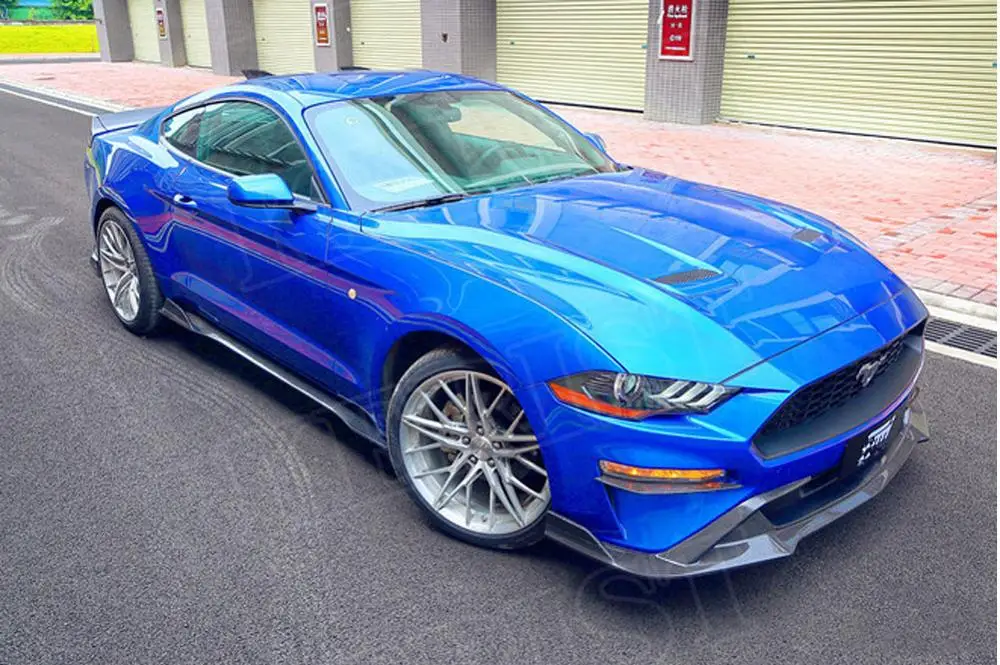 Для Ford Mustang углеродного волокна сторона юбки двери бампера 2 шт./компл. стайлинга автомобилей