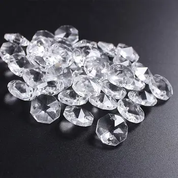 

Acrylic Crystal Prisms Octagonal Beads Lamp Chandelier Parts for Pendant Decorat