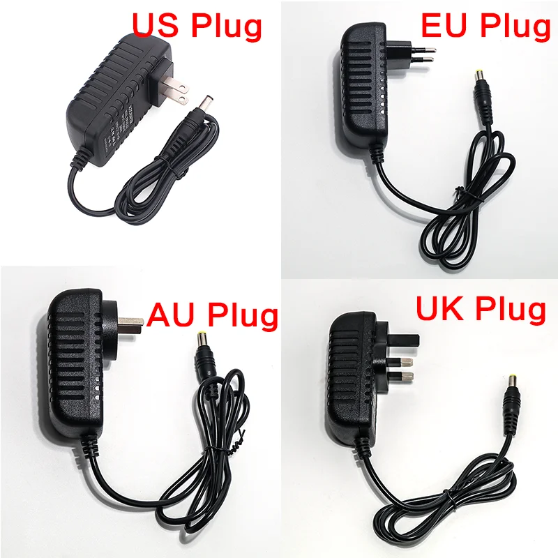 Ac100 240v 12v 2a 24w Dc Ac адаптеры Dc12v Us Eu Uk Au Plug Универсальный блок питания для Cctv