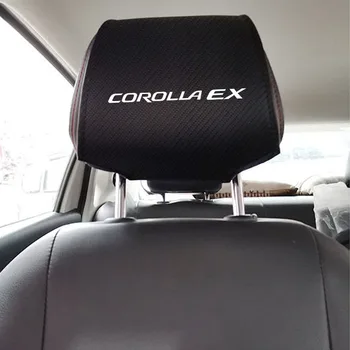 

Carbon Fiber Car Headrest Cover For COROLLA EX Comfortable Auto Seat Head Support Cover Car Accessories Interior 1Pc