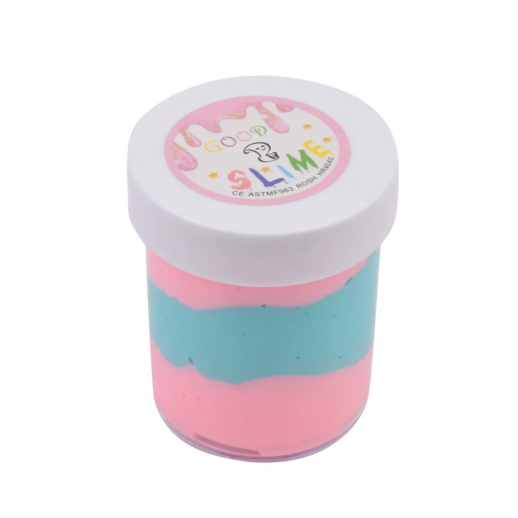 Color Mixing Foam Ball Clay Could Slime Putty Scented Stress Kids Clay Toy slime container pate a modeler enfant W1004