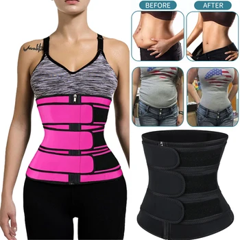 

Waist Trainer Sauna Sweat Slimming Belt Modeling Strap for Women Weight Loss Body Shaper Workout Fitness Trimmer Cincher Corset