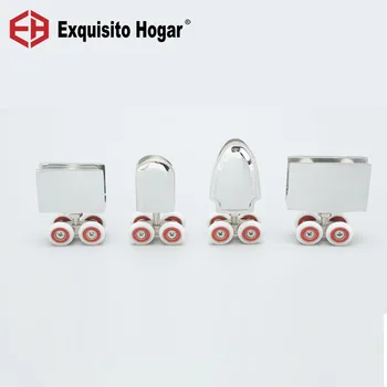 

No Shower Room Pulley Sliding Door Pulley Bathroom Glass Sliding Door Pulley Track Accessories Toilet Hanging Pulley