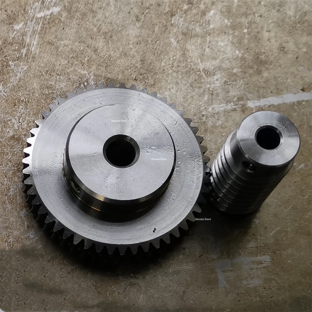 1M Worm Gear drive 1:20/30/40/50/60 Speed Ratio 40cr Precision Worm 6/8MM motor gear,transmission gear,electric bike gear,cassette deck tape gear,electric chain saw gear