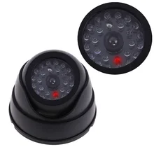 Home Outdoor Security Equipment CCTV Accessories Video Surveillance Dummy Fake Dome Simulation Camera Flashing Red LED Light
