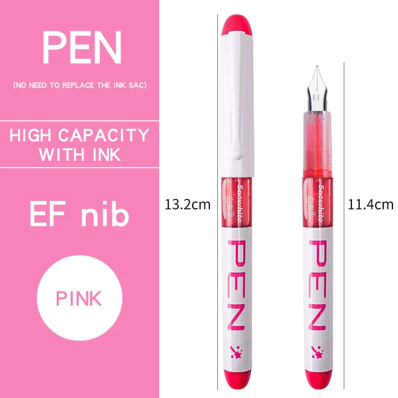 Vibrant Ink Fountain Pen Set - 8 Color Collection for Office & School - Stylish & Elegant Writing Essentials