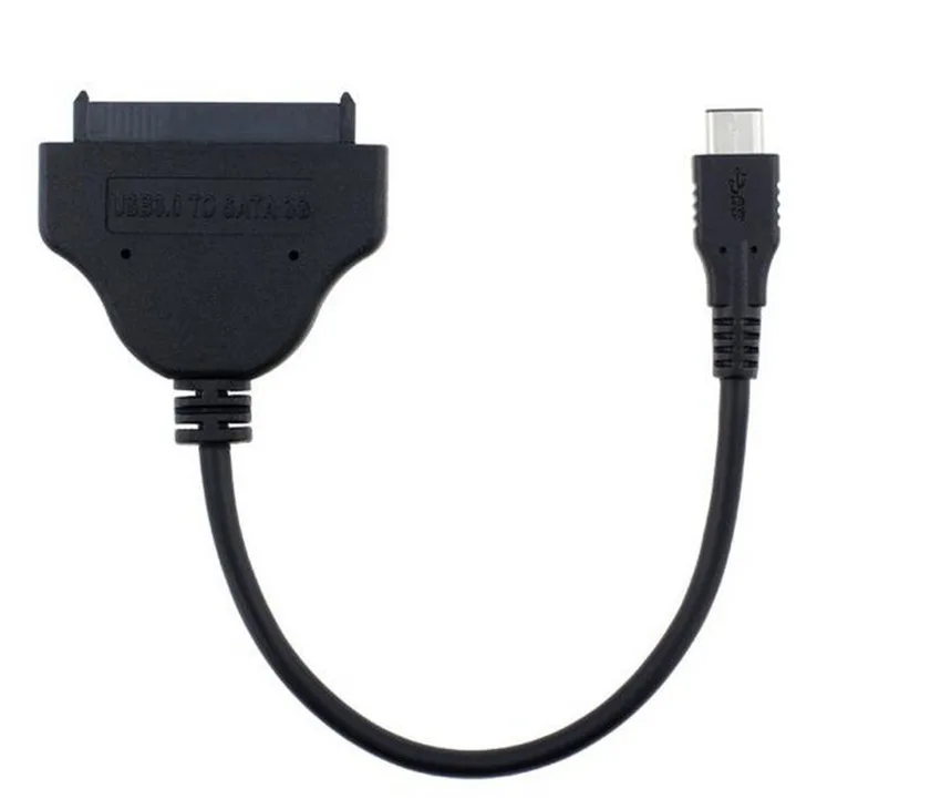 USB 3,1 type C к SATA кабель конвертер штекер к 2," HDD SSD провод привода адаптер проводной конвертации USB3.1 SATA3 22Pin кабель