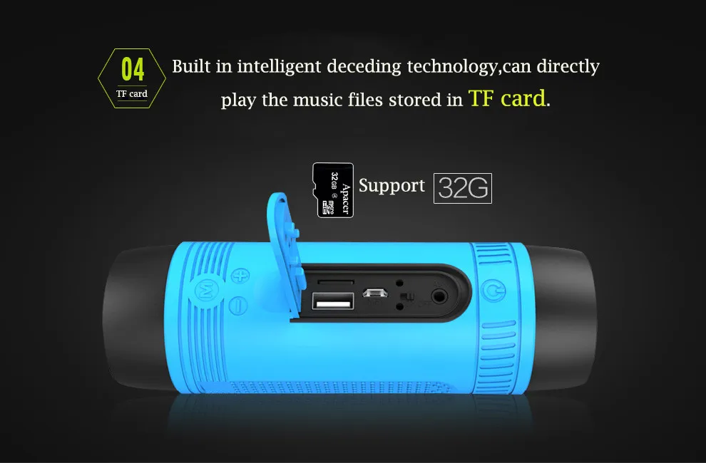 Горячая S1 Многофункциональный bluetooth-динамик Поддержка громкой связи TF карта 4000 мАч светодиодный динамики Soundbar для samsung huawei Xiaomi телефон