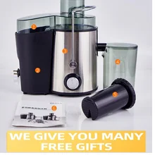 220 В соковыжималки из нержавеющей стали, 2 скорости, Электрический экстрактор сока, бытовая машина для фруктов, овощей, питья для домашней кухни