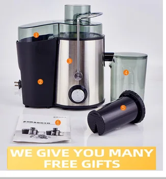 

Stainless Steel Masticating Slow Auger Juicer Fruit and Vegetable Juice Extractor Compact Press Juicer Machine