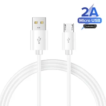 Micro usb cabo de dados 2a carregamento rápido microusb carregador cabo para samsung xiaomi redmi nota 5 pro honra tablet android telefone micro