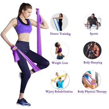

Training Resistance Bands Fitness 3 Level Power Band TPE Elastic Gym Sport Workout Strap Yoga Pilates Band Exercise Equipment