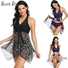 SparkDora Plus Size Swimwear Women Tankini Shorts Female Swimsuit Skirts Ruffle Swim Dress Bikini Bather Beach Bathing Suit SparkDora Plus Size Swimwear Women Tankini Shorts Female Swimsuit Skirts Ruffle Swim Dress Bikini Bather Beach Bathing Suit