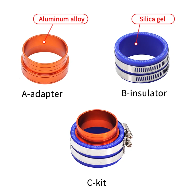 SCL Racing Universal 37mm 42mm 45mm 50mm Aluminum Rubber Motorcycle PE PWK Carburetor Intake Air Filter Joint Interface Adapter air filter cleaner motocross air filter air filter motorcycle air filter